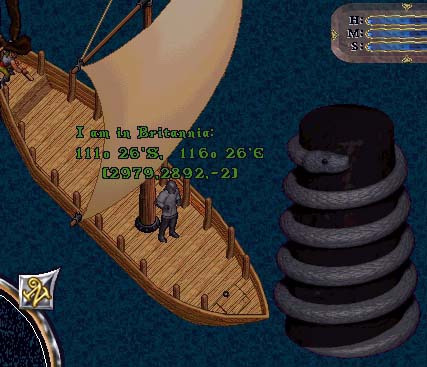 Elen aboard the Ranashae at the Serpent Pillars.